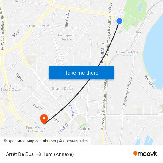 Arrêt De Bus to Ism (Annexe) map