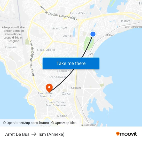 Arrêt De Bus to Ism (Annexe) map