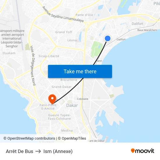 Arrêt De Bus to Ism (Annexe) map