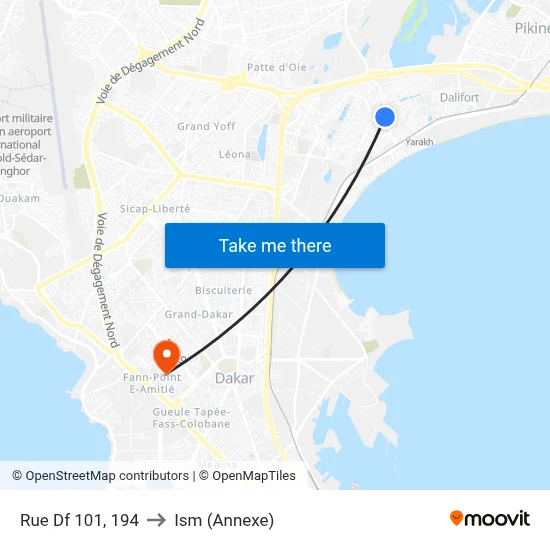 Rue Df 101, 194 to Ism (Annexe) map