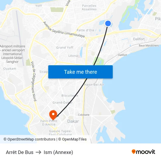 Arrêt De Bus to Ism (Annexe) map