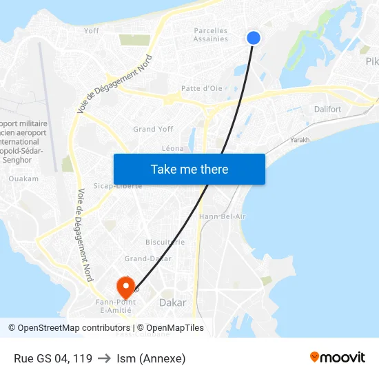 Rue GS 04, 119 to Ism (Annexe) map