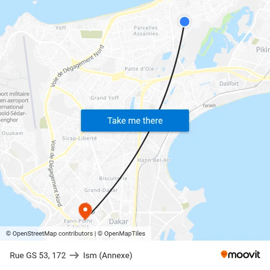 Rue GS 53, 172 to Ism (Annexe) map