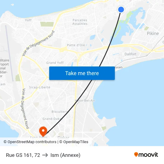 Rue GS 161, 72 to Ism (Annexe) map