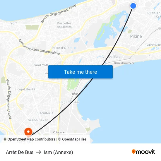 Arrêt De Bus to Ism (Annexe) map