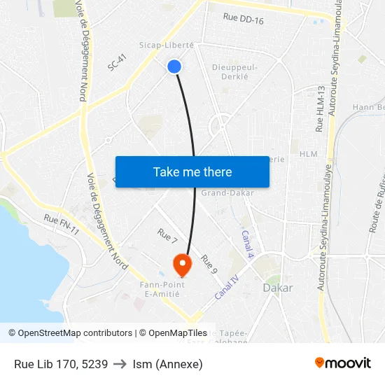 Rue Lib 170, 5239 to Ism (Annexe) map