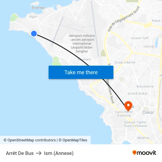 Arrêt De Bus to Ism (Annexe) map