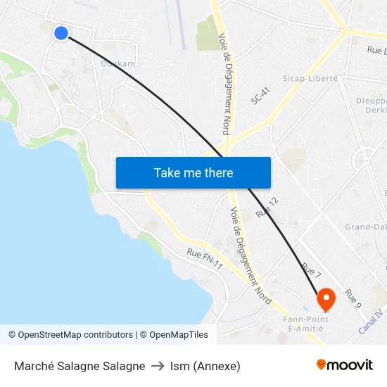 Marché Salagne Salagne to Ism (Annexe) map