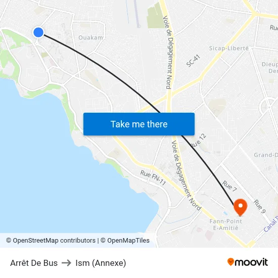 Arrêt De Bus to Ism (Annexe) map