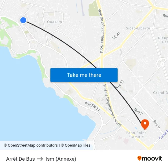 Arrêt De Bus to Ism (Annexe) map