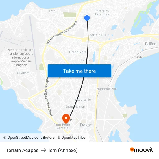 Terrain Acapes to Ism (Annexe) map
