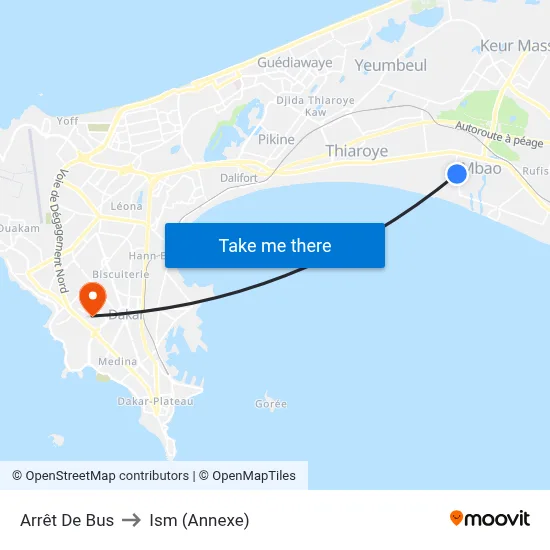 Arrêt De Bus to Ism (Annexe) map