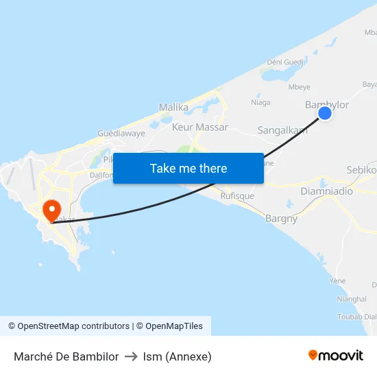Marché De Bambilor to Ism (Annexe) map