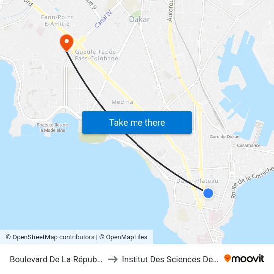 Boulevard De La République, 25 to Institut Des Sciences De La Terre map