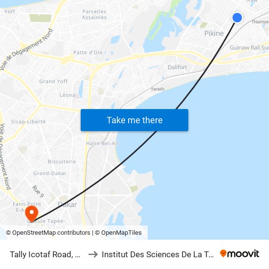 Tally Icotaf Road, 397 to Institut Des Sciences De La Terre map