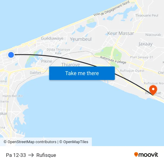 Pa 12-33 to Rufisque map