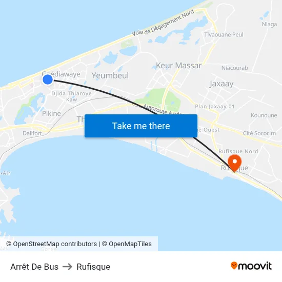 Arrêt De Bus to Rufisque map