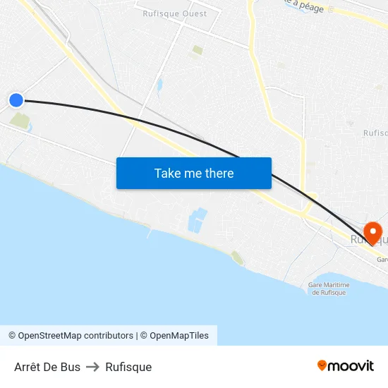 Arrêt De Bus to Rufisque map