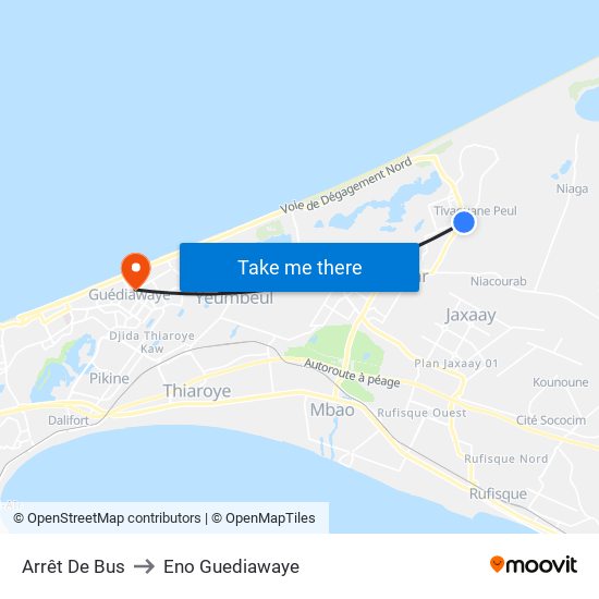 Arrêt De Bus to Eno Guediawaye map