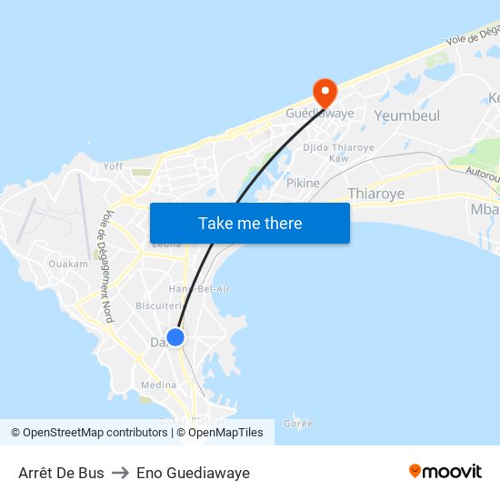 Arrêt De Bus to Eno Guediawaye map