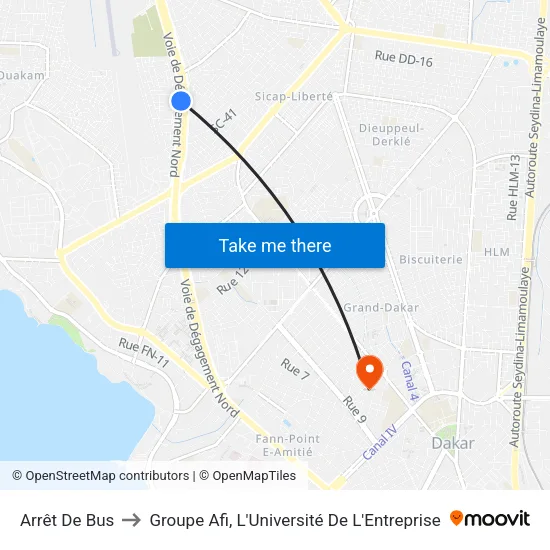 Arrêt De Bus to Groupe Afi, L'Université De L'Entreprise map