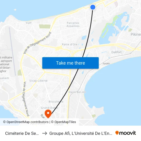Ciméterie De Seydina to Groupe Afi, L'Université De L'Entreprise map
