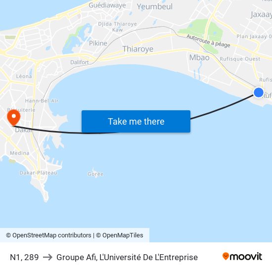 N1, 289 to Groupe Afi, L'Université De L'Entreprise map