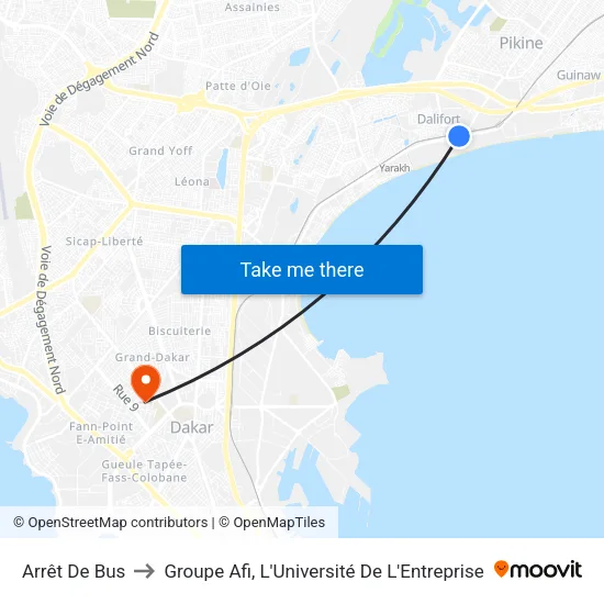 Arrêt De Bus to Groupe Afi, L'Université De L'Entreprise map