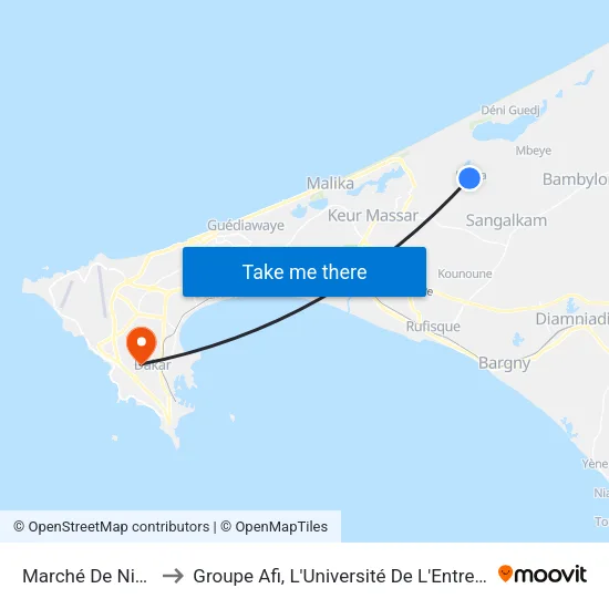 Marché De Niaga to Groupe Afi, L'Université De L'Entreprise map