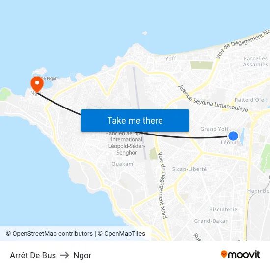 Arrêt De Bus to Ngor map