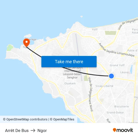 Arrêt De Bus to Ngor map