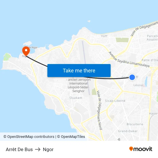 Arrêt De Bus to Ngor map