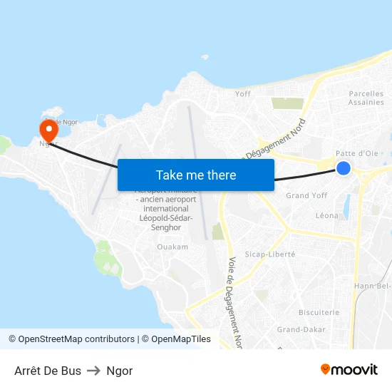 Arrêt De Bus to Ngor map