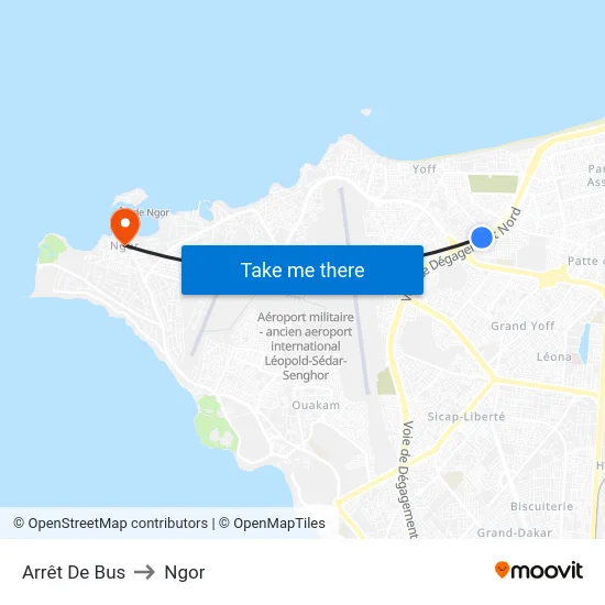 Arrêt De Bus to Ngor map