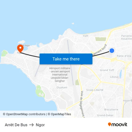Arrêt De Bus to Ngor map