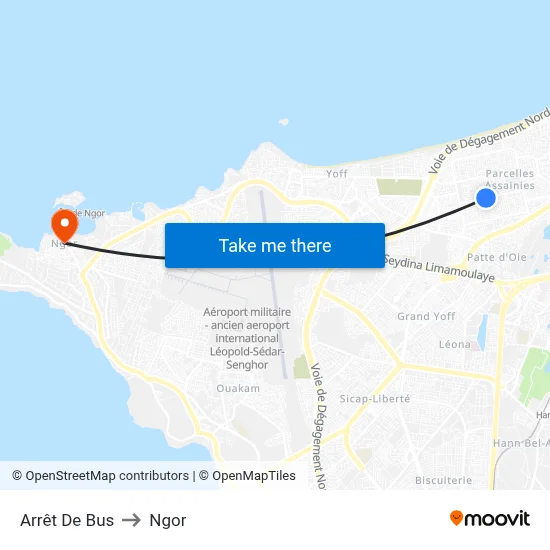 Arrêt De Bus to Ngor map