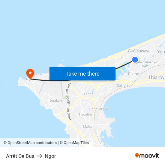 Arrêt De Bus to Ngor map
