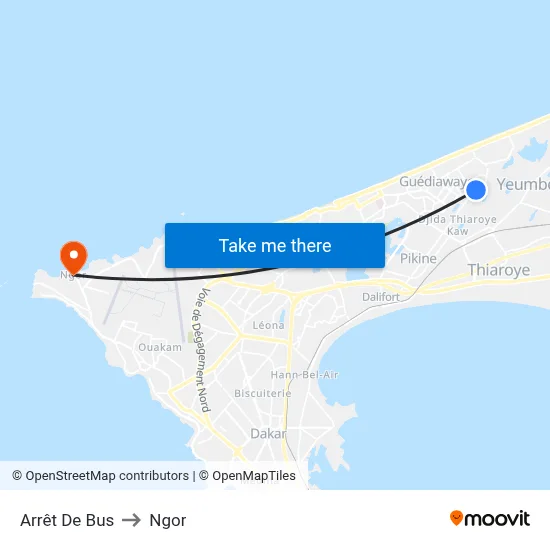 Arrêt De Bus to Ngor map