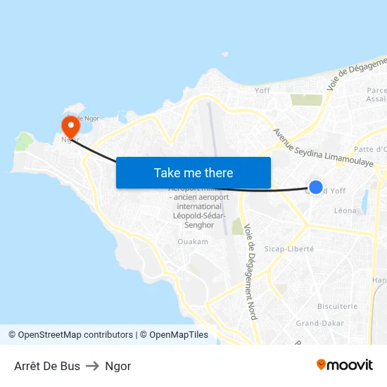 Arrêt De Bus to Ngor map