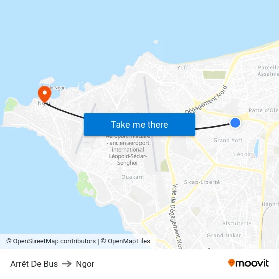 Arrêt De Bus to Ngor map