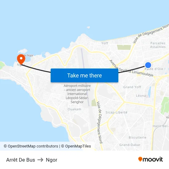 Arrêt De Bus to Ngor map