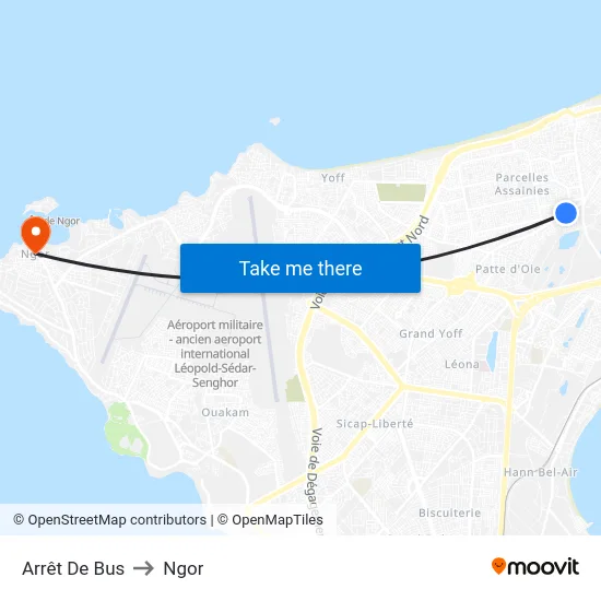 Arrêt De Bus to Ngor map
