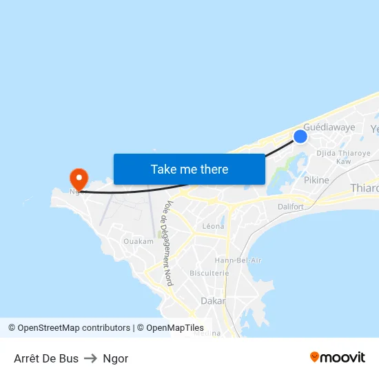 Arrêt De Bus to Ngor map