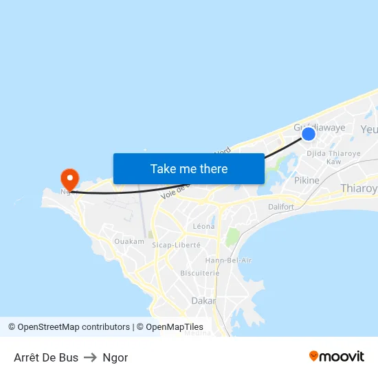 Arrêt De Bus to Ngor map