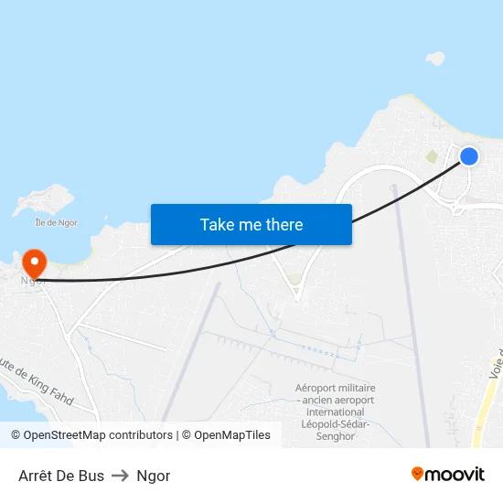 Arrêt De Bus to Ngor map