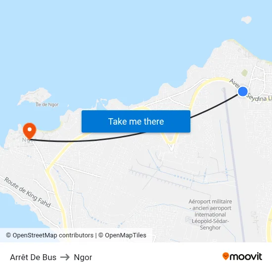 Arrêt De Bus to Ngor map
