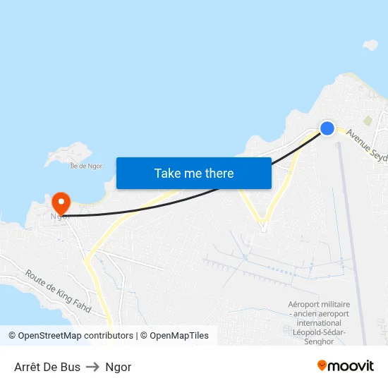 Arrêt De Bus to Ngor map