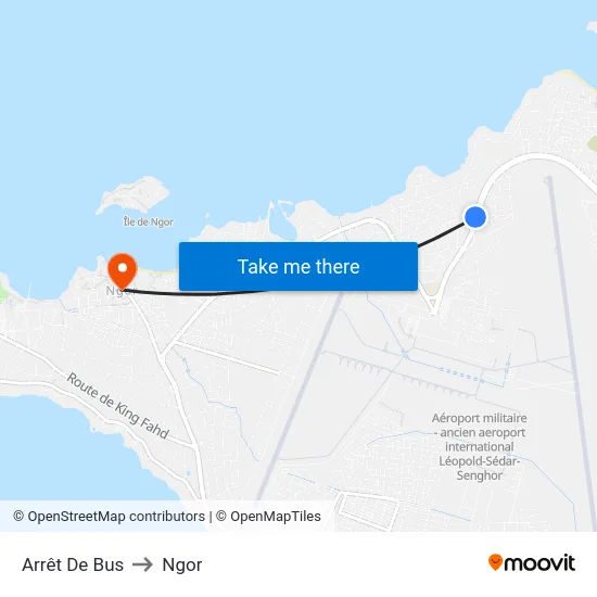 Arrêt De Bus to Ngor map