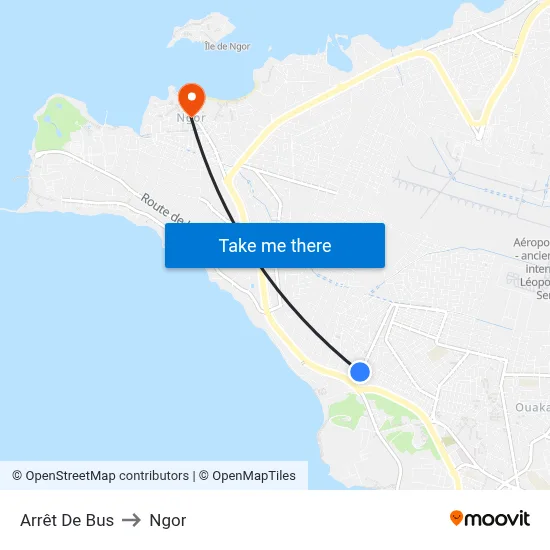 Arrêt De Bus to Ngor map