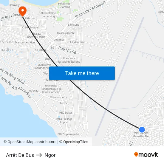 Arrêt De Bus to Ngor map